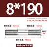 Varilla Roscada de Doble Extremo de Acero Inoxidable 304 Varilla Roscada Fina Extendida Conector de Varilla Roscada con Perno Roscado Varilla Roscada M4M5M6