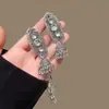 Pasador de Pelo con Borla y Campana Retro Mongol de Alta Gama Moda Femenina Pinza Lateral Pinza para Flequillo Pasador de Pelo Pinza de Pato