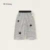Roupas Infantis Bangxuan Meninos Modernos Estilo de Rua Cool Calças Estrelas Calças de Perna Larga para Crianças Pequenas Listras Calças de Perna Reta para Bebês Calças para Meninas