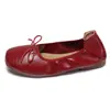 Zapatos Mary Jane Planos de Corte Bajo con Plantilla Retro de Ballet para Mujer Estilo Primavera/Otoño 2026 Estilo Aurora Francesa Zapatos Mary Jane de Color Claro