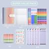 Cuaderno de Contabilidad de Hojas Sueltas de Cuero PU Transfronterizo Personalizado Creativo de Presupuesto en Efectivo Cuaderno de Planificación Financiera