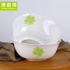 Flores y Plantas Simples Vajilla de Porcelana Fina de Tangshan Platos con Tazón para Sopa de Fideos de Arroz para el Hogar Plato Platos de Cerámica