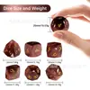 Juego de Mesa Dungeons & Dragons Dados Set de 7 Piezas Multilado Dnd Rpg Ojo de Gato Púrpura-Rojo Dados Multicorte