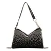 Bolsa de Pedraria Feminina 2022 Nova Fashionável Luxo Leve Full Diamond Bolsa de Axila Design de Nicho Bolsa de Mão/Ombro com Diamantes