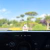 Lindo Mo, pequeño animal enojado, adornos para coche, texto de bendición, consola central del coche, pantalla de navegación, decoración