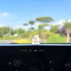 Adornos Creativos de Dibujos Animados "No Te Enojes" para Coche de Animales Pequeños, Decoración Interior de Vehículo Eléctrico, Artículos de Decoración para Pantalla Grande de Coche de Computadora