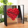 Flor Eterna Espejo Acrílico Flor de Rosa Corazón Caja de Regalo Ramo de Jabón Floristería 520 Regalo Regalo del Día de San Valentín