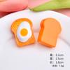 Comida de Imitación Juego Lindo Pan Tostado Accesorios de Resina Pegamento Crema DIY Calcomanía para Refrigerador Horquilla Cuerda para el Cabello Decoración