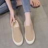 Sapatos Loafer de Sola Grossa Pré-Venda para Mulheres, Novos Estilos Primavera e Verão, Versáteis, Modernos, Sapato Casual Slip-On, Sapato de Bico Baixo, Sapatos Preguiçosos Respiráveis