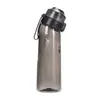 Taza Novedosa Popular Transfronteriza, 0 Azúcar, 0 Calorías, Taza Aromática, Vaso de Agua Deportivo con Popote, Tapa de Botón Pulsador, Vaso de Agua Deportivo, Gadget para Beber Agua