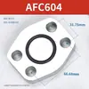 Placa ciega con brida hidráulica AFC Acero al carbono Placa ciega con brida dividida SAE JB/ZQ4187-97 Sello de ranura para junta tórica