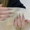 Uñas Postizas Sentido Avanzado Otoño TikTok Piezas de Uñas Explosivas Diamante Brillante Mariposa Chicas Populares Pegatinas para Uñas Postizas Pegatinas de Uñas Prefabricadas