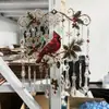 Campanilla de viento navideña de producto nuevo transfronteriza, campanilla de viento pintada de Navidad para atrapar el sol S