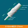 Adaptador Plástico para Mudança de Tamanho de Mangueira, Conector Reto de Duas Vias para Tubos de Água, Conector Reto com Barbante 6/8/10/12mm