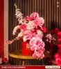 Decoração de Casamento Arranjo Floral para Sala de Estar, Quarto, Mesa de Cabeceira, Flores Artificiais, Decoração de Buquê de Mesa para Quarto de Casamento, Enfeites para Mesa de Assinaturas