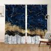 Cortinas de Balcón Negras Abstractas Moradas de Mármol Artificial con Estampado Dorado, Envío Directo Disponible, Envíenos Su Propio Diseño