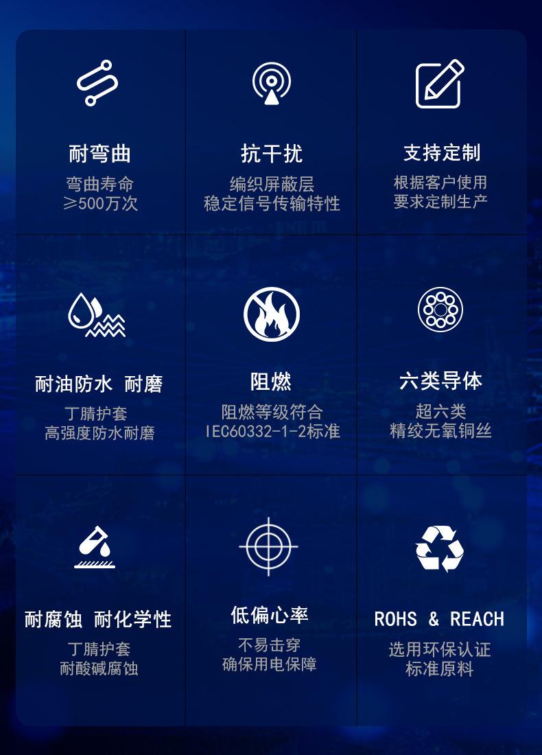 耐弯曲拖链电缆