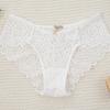 Venda Quente Rendas de Alta Qualidade Calcinhas Femininas Gota d'Água Sexy Cintura Média Roupa Íntima Feminina Tamanho Grande Exportação Amazon