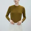 CANVAUS Camiseta de Manga Larga con Cuello Medio Alto de Nuevo Estilo Otoño/Invierno para Mujer Color Sólido Hombro Normal Contiene Lana Capa Base Dropshipping