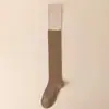 Calcetines Pequeños para Piernas Delgados Ligeramente Compresivos Calcetines Apilados Calcetines de Niño para Otoño e Invierno Hasta la Rodilla Tubo Largo Calcetines de Algodón a Juego de Colores Espesos Tubo Alto Calcetines para Muslo