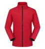 Chaqueta Soft Shell con Cuello Alto y Logo Estampado para Hombre y Mujer, Mismo Estilo para Viajes al Aire Libre, Ropa de Trabajo Básica Versátil, Resistente al Viento y a la Lluvia