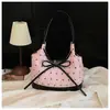 Moda Coreana Estilo Comuter Fresco e Estiloso Novo Modelo 2026 Bolsa de Ombro/Axila Grande Capacidade com Laço de Pérola