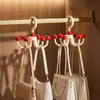 Gancho giratório de seis garras, design inspirado na dopamina, para uso doméstico, adequado para pendurar roupas, lingerie e acessórios; um gancho multifuncional para chapéus e bolsas