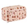 Estuche de Lápices de Capibara para Niñas de Primaria, de Aspecto Sofisticado, Estuche de Lápices de Gran Capacidad, Estuche de Lápices de Bolsa de Dolor para Niña Estudiante de Secundaria