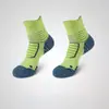 Calcetines de Verano para Hombre, Media Pantorrilla, Suela de Toalla Engrosada, Transpirables, Absorbentes de Sudor, Calcetines Deportivos Profesionales para Baloncesto, Correr, Calcetines Deportivos