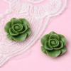 Flor de resina rosa francesa de 18 mm rosa de resina en relieve material para horquilla para arete DIY térmico transfronterizo accesorios DIY