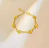 Pulseira de cabaça em forma de coração de camada dupla, transfronteiriça, delicada e luxuosa para mulheres, com um design doce e estiloso, exalando elegância refinada e versatilidade