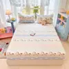 Sábana Bajera de Algodón Puro para Dormir Desnudo Sábana Bajera Doméstica Protector de Colchón Ropa de Cama para Dormitorio Funda de Colchón Todo Incluido