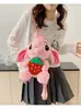 Agarra Regalos Dibujo Animado Más Rígido ENMA STUDIO Bolso Cruzado Estilo Coreano Bolsa de Hombro Portátil de Felpa para Niña
