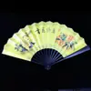 Ponto cênico leque estilo antigo leque dobrável estilo chinês leque de seda masculino leque dobrável complexo clássico antigo portátil Leque diário portátil