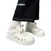 Zapatos de Jalar para Mujer, Tenis Blancos Estampados, Modelo para Mujer 2026 Estilo Nuevo, Tenis Deportivos Casuales Lindos Versátiles para Mujer Y