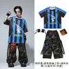 Ropa infantil moderna para street dance, conjunto de pantalones camuflados estilo hip-hop para niños y niñas, moda urbana a la moda para actuaciones de hip-hop infantiles