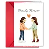 Amazon Temu Tarjeta de Felicitación Conmemorativa de Amistad que Dura para Siempre con Sobre Tarjeta de Mensaje Creativa Nueva e Interesante Plegable