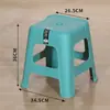 Taburete de Plástico Engrosado para el Hogar Extra Grueso Moderno Simple Estilo Escandinavo Silla Duradera Taburete Cuadrado Alto Banco