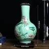 Vaso de cerâmica ornamentos sombra azul esmalte ouro lótus pequeno vaso jingdezhen flor inserção sala estar decorativo cerâmica presente