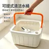 Mopa giratoria separadora de aguas residuales, lavado sin manos, mopa de limpieza doméstica en un solo paso, mopa integrada con cubo para lavar y secar, personalizable