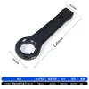 Llave de impacto negra de alta resistencia con mango recto, llave Torx de cabeza única, 65 engrosada, 36 acciones de martillo, 38 impactos, 90 tamaño grande, 95