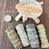 Cola de Ratón Madera Sagrada Lavanda Purificante Set de Aromaterapia Planta Natural Romero Hojas de Eucalipto Concha de Abulón Blanco Mayoreo