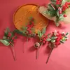 Cortes Navideños Transfronterizos Piñas Simuladas Ramo de Piñas Navideñas Simuladas Accesorios Decoración Festiva Frutas Navideñas Simuladas