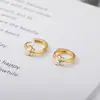 Pendientes de Mariposa Novedosos Chapados en Oro de 18 Quilates Transfronterizos Pendientes de Mariposa para Mujer Pendientes Pendientes Zirconia Pendientes Decorativos Fábrica en Stock