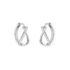 Pendientes geométricos de aguja de plata de ley 925 con diseño de nicho para mujer, ligeros y lujosos, para el año de nacimiento, 2022, nuevos pendientes de invierno.