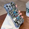 Funda Protectora Anti-Caídas Electroplateada de Anime One Piece para Teléfono Apple 13 iPhone 17 Pro Max Funda Protectora con Airbag en las Cuatro Esquinas