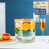 Botella de Vino de Vidrio Resistente a Altas Temperaturas con Grifo Barril de Bebidas Comercial de Autoservicio Lata de Jugo de Frutas Frías Contenedor de Barril de Cerveza Cola