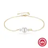 Plata de Ley S925 Elegante Retro Tamaño Perla Simple Pulsera Versátil Estilo Coreano Personalizada Celebridad de Internet Popularidad Caliente Pulsera Versátil