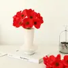 Venta Caliente Transfronteriza Estilo Ins Flor de Amapola de PU Flor Falsa Flor Artificial Adornos de Decoración para el Hogar y Bodas Gama Alta