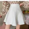 Novedad Primavera 2024 Falda Mujer Cintura Alta Línea A Falda Paraguas Estilo Universitario Negro Ajustada Falda Tubo Anti-caminata